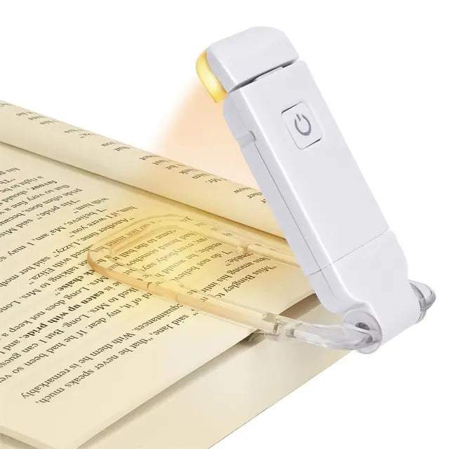 Govee LED USB rechargeable book light with eye protection, compact design ideal for reading or studying at night.
