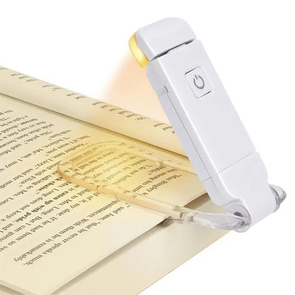 Govee LED USB rechargeable book light with eye protection, compact design ideal for reading or studying at night.