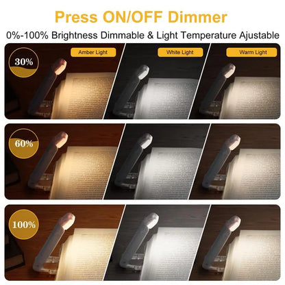 Govee LED USB rechargeable book light with eye protection, flexible design, ideal for reading and studying.