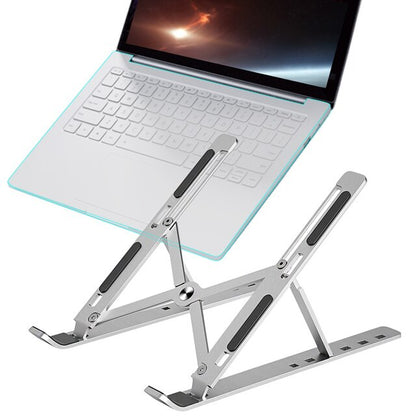Adjustable foldable Govee RGBIC floor lamp with portable design, versatile for use as a laptop stand or lighting fixture.