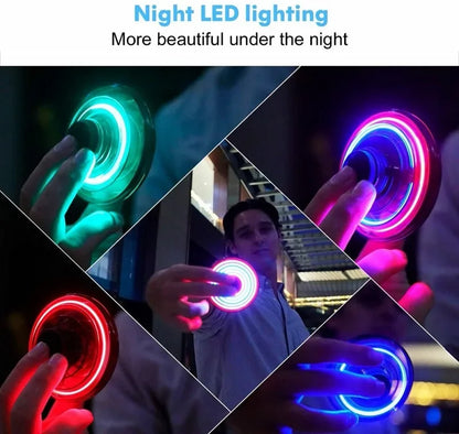 Govee RGBIC Floor Lamp spin with colorful LED lights displaying vibrant, dynamic lighting effects in a modern living space