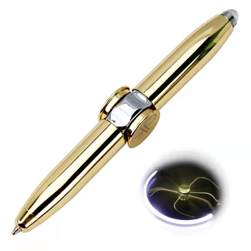 Govee LED Spinning Pen with colorful RGBIC lighting, sleek design, and illuminated spinning feature.