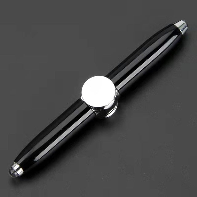 Govee RGBIC LED spinning pen with colorful light effects and sleek black design on a white background.