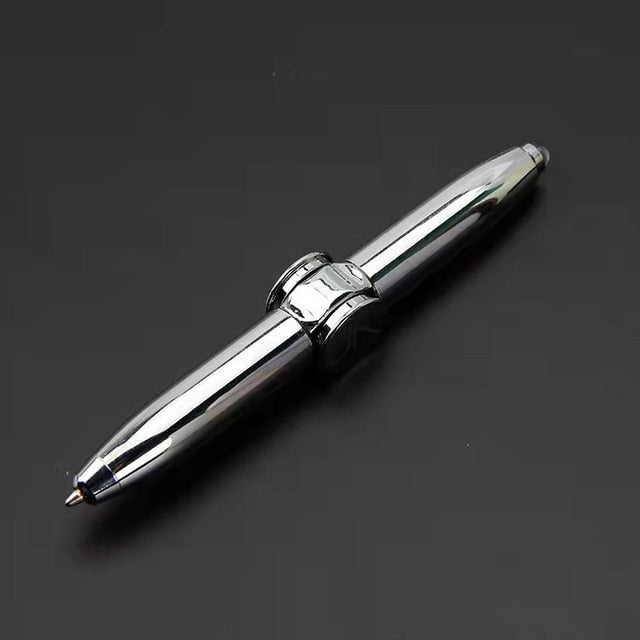 Govee LED spinning pen with colorful light display, featuring a sleek black body and illuminated tip for creative writing and decoration.