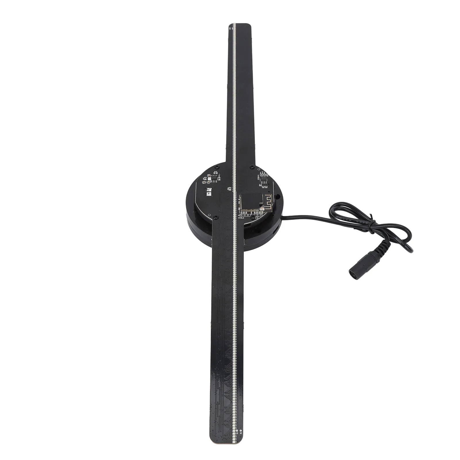 Govee RGBIC floor lamp with 3D hologram fan featuring 224 LED light beads displaying colorful holographic visuals